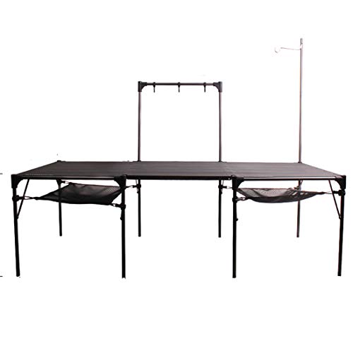 Camp Solutions Lightweight Portable Camping Table Small Folding Aluminum Table with Carry Bag for Camping Hiking Collapsible Outdoor Picnic Grill Table BBQ Stand Free Splicing Table (Combination)