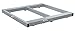 T & S EQUIPMENT CO Vestil DOL-4848-6NT-FL Pallet Dolly No Tilt 4000lbs Capacity 48x48 FLR Lock