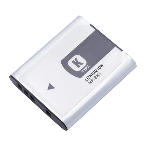 Image of NP-BK1 970mAh Replacement Battery Compatible for Sony Cybershot DSC-W370 DSC-S750 DSC-S780 DSC-S950 DSC-S980 DSC-W190 MHS-CM1 HD MHS-PM1 MHS-PM5 MHS-CM5 Cameras (100% Compatible with Original)