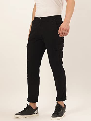 Image of Diverse Men's Slim Fit Overdyed Cotton Cargo