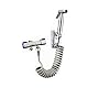 Edelstahl Handbrause Sprühgerät Edelstahl Handbrause Sprayer für Toiletten Badezimmer mit Dual Modus Adapterventil Sprühset Sprühpistole Federschlauch Wandhalterung