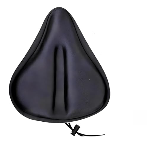 Image of Waterproof Classic U12 Silica Gel and High-Density Foam Bicycle Seat Cover for Wide Seats (Black)