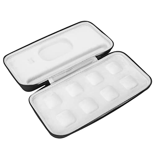 Matybobe Funda para Teclado, Caja de Almacenamiento Impermeable EVA para Teclado Luminoso Inalámbrico, Color Negro y Gris, Llaves MX, Mini Viaje Portátil