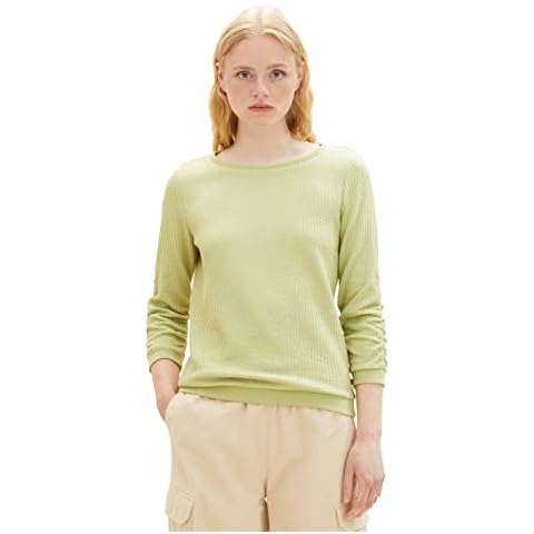 TOM TAILOR Denim Women's Sweatshirt with Tie Sleeves Cover