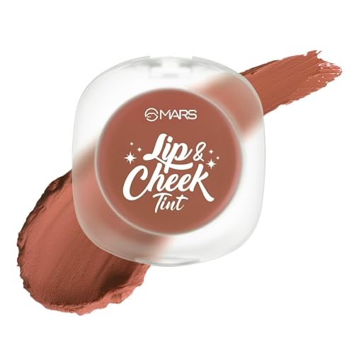 Image of MARS Lip & Cheek Tint for Bold Pop Color (2.8 gm) (03-Cinnamon Glow - Support Your Growth) | Demi Matte Finish | Dual Function | Buildable High Pigmentation | Long-Lasting Color | Weightless Wear