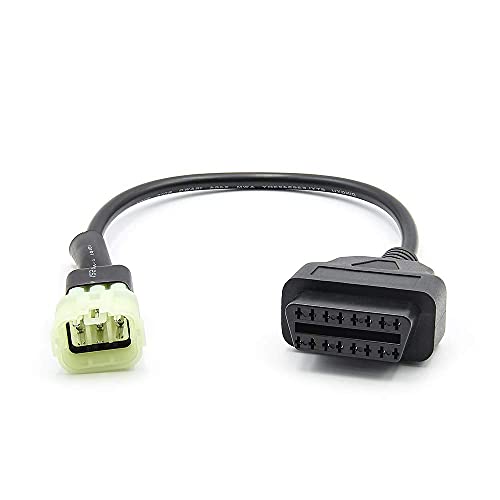 Image of iovi OBD2 16 pin to 6 Pin Converter Cable OBD Adapter for Bikes and Motorcycles Compatible with Bajaj, KTM, TVS BS6 Two Wheelers