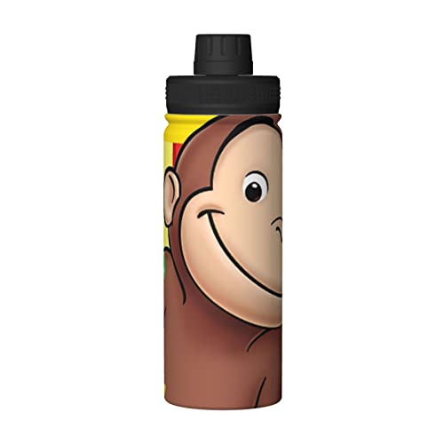 おさるのジョージ アニメ 水筒 真空断熱 保温 保冷 スポーツボトル 人気 ステンレスボトル スポーツ飲料対応 漏れない 直飲み530ml 男の子 女の子 おしゃれ 大人 子供 グッズ キャラクター 雑貨 t183