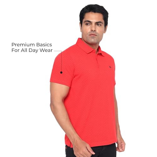 Image of MANE AND MINI Men's Cotton Regular Fit | Pique Polo Neck T Shirt | Half Sleeves Casual Shirt for Men