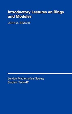 Introductory Lectures on Rings and Modules: 47 book cover