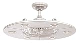 Fanimation Studio Collection LP8076BLBN Dex Ceiling Fan with LED Light Kit, 12 Inch, Brushed Nickel