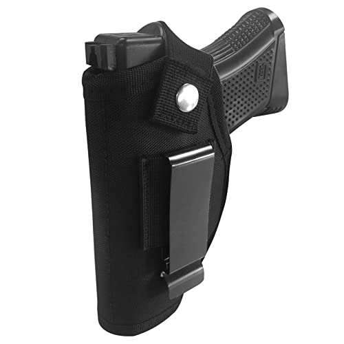 Gun Holster Concealed Carry for Men Women: Aomago 380 Holster for Pistols Fits Right Left, Universal 9mm Holsters Inside Outside Waistband for Glock 23, 26, 27, LCP, M & P Shield and Similar Handgun