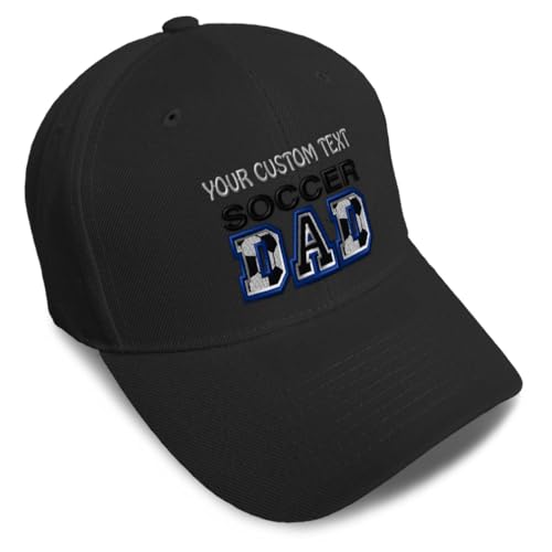 Image of Custom Baseball Caps for Men & Women Embroidered Soccer Dad B Embroidery Ladies & Men Baseball Hats Acrylic