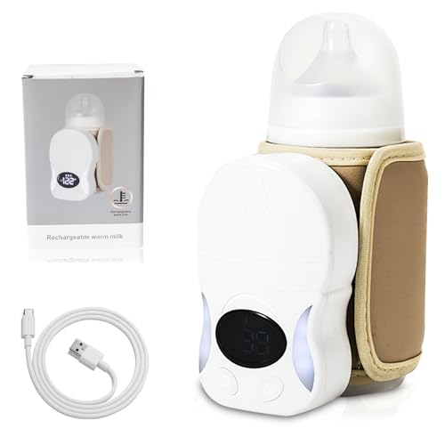 Tragbarer Flaschenwärmer Baby, Flaschenwärmer Baby Unterwegs, 10000 MAh...