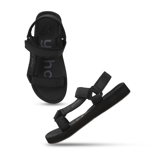 Image of YOHO EVA Sandals for Women | EVA sole | Comfortable cushioned sole with TPR base | Lightweight | Soft skin friendly straps | Adjustable straps | Velcro closure | Vibrant colour options