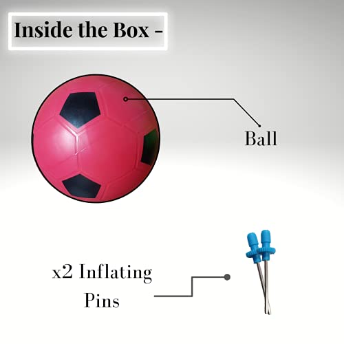 Image of CrystalBall Inflatable PVC Beach Ball for Kids & Adults, Soft Play Ball for Pool, Garden, Indoor & Outdoor Recreation, 8 Inch with 2 Inflating Pins (Red)