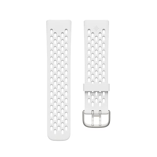 Fitbit Charge 5 bracelet connecté sport blanc étanche taille L
