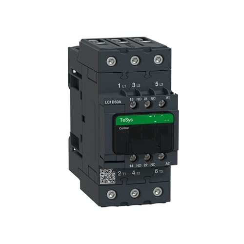 Contacteur AC 3P LC1D50AM7C triphasé avec contacts auxiliaires 1NO1NC pour armoire électrique