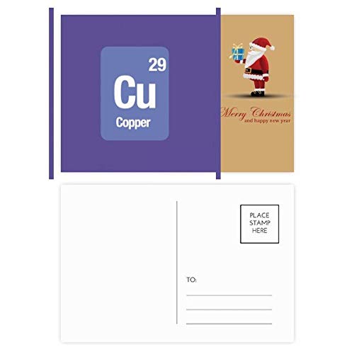 Cartes postales Cuivre Cu science lot de 20 pour vœux de Noël originaux