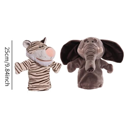 Amagogo 2 Peças de Pelúcia Animal Fantoches de Mão Fantoches de Mão Brinquedos de Faz de Conta Brinq