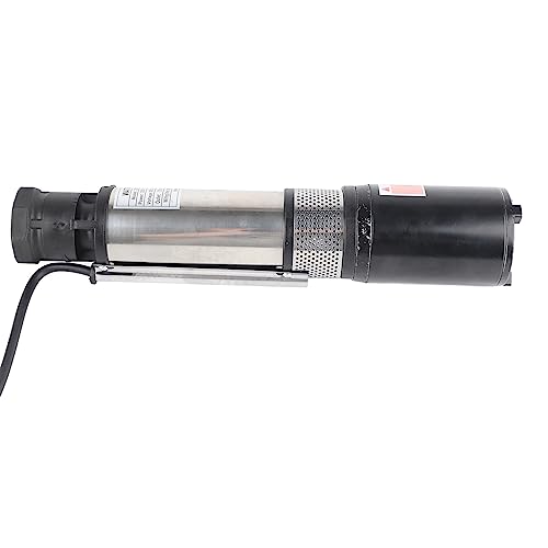 YDuupxe Bomba de Pozo Profundo de CC, Bomba de Agua de Acero Inoxidable para Riego Agrícola, Alta Eficiencia, 20 M de Profundidad, Adecuada para Granjas y Jardines