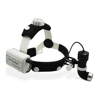 OTICA 10 Watt ENT Surgical LED Headlight for Doctors Hospital and Multi Purpose (Adjustable Focus of Light)