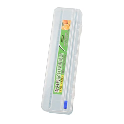 Cabilock Taglierina Scorrevole per Pellicola Trasparente da Cucina, Scatola Porta Pellicola e Antiruggine, Utensile per Taglio Fluido e Preciso, per Uso Domestico