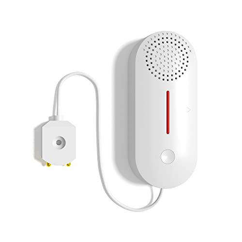 Wifi Smart 100Db Sound And Light Flood Alarm, Water Leakage Monitoring, Low Water Level Monitoring, Remote Control Timing Detection, Arming/Disarming, Low Battery Alert, 0.8M Long Cord #TOP29