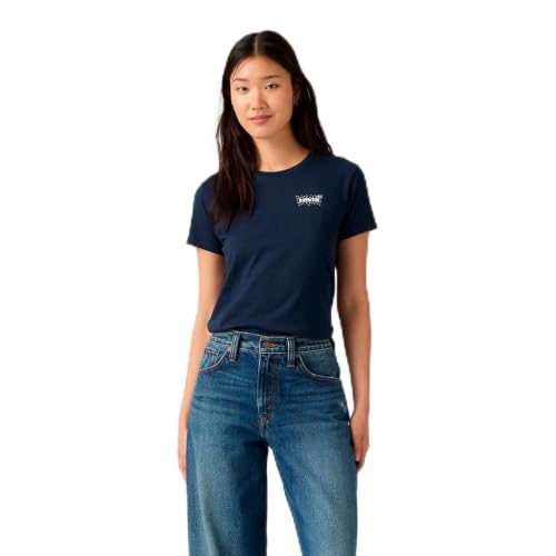 The Perfect Tee Inga DOT BW Fill Navy Bl