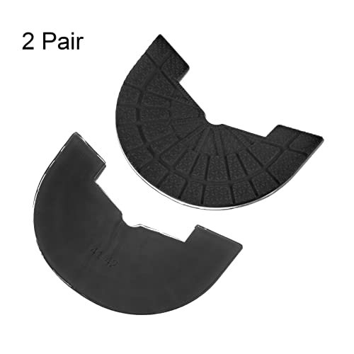 Image of HARFINGTON 2pair Shoe Sole Protector for Sneakers Size 8-8.5 Non Slip Pad Heel Plates Repair for Men and Women, Black
