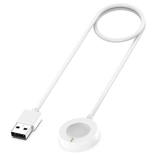 Emilydeals Carregador para Fossil Gen 6 / Gen 5 / Gen 4 / Sport, para Michael Kors Gen 6 / Gen 5E / Gen 5 / Gen 4 Gen 4 Cabo de carregamento magnético (1, branco)