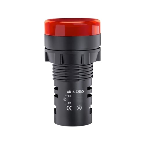 Luz indicadora ultracorta AD16-22D/r32S para paneles de control con espacio reducido.