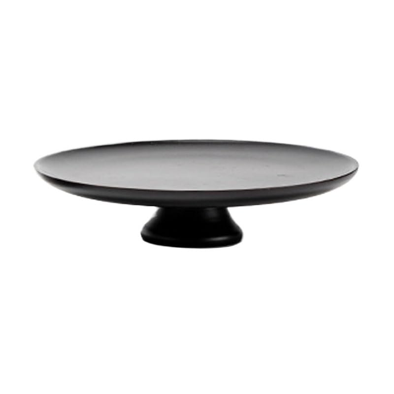Obstschale, Hochbeiniger Obstteller aus Holz im Wohnzimmer, Platz for Kuchen(Large)
