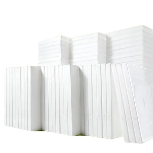 イーサプライ DVDケース 2枚収納 トールケース 厚さ14mm 100枚セット ホワイト EZ2-FCD033-100W