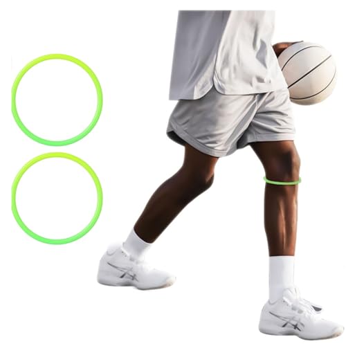 Image of Proberos® 2 Pcs Patella Support Knee Cap Ring, Relieve Pain Anti-Slip Support Silicone Patellar Knee Band, Bandage, Fashion Glow in The Dark for Sports, Lightweight Breathable Design, Unisex
