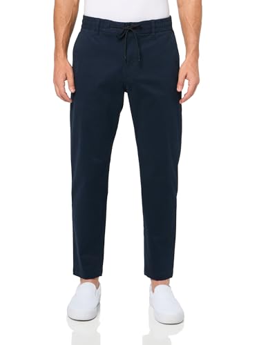 BOSS Techno Twill Tapered Chino Trousers,Blueberry Blue,3232