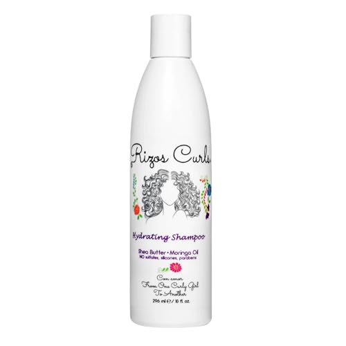 Rizos Curls Hydrating Shampoo, Gently Cleanse, Deeply Moisturizes & Nourishes ...
