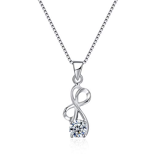 Collier en argent S925 avec pendentif en zircon simple creux pour le quotidien