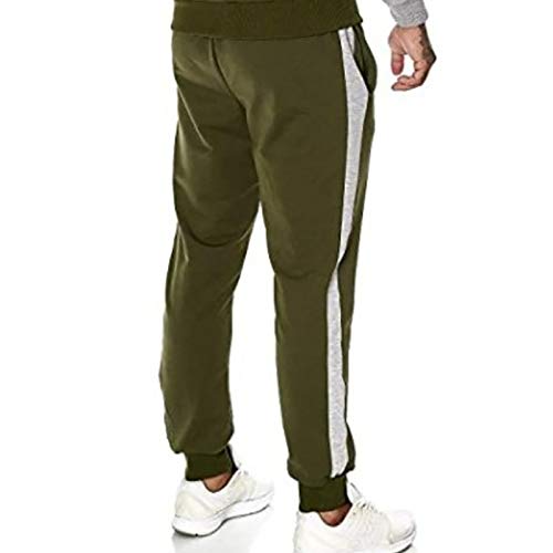 MorwenVeo Calça masculina básica de lã casual – Calça de moletom esportiva fashion com bolsos – 5 co
