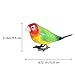 ibasenice Birds Figures Bird Toys Miniature Figurines, Tiny Toys Miniature s Parakeet Plush Plastic Parrot Model Outside Outside