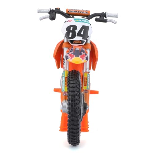 Bburago WRB KTM Cycle - KTM 450 SX-F Factory Edition (2018) Motorbike - 1:18 Scale - Incredibly Detailed Die-Cast Replica Collectible Motorcycle Model, Orange