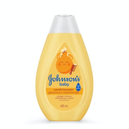 Condicionador Infantil Johnson's Baby Regular 400 ml, Amarelo