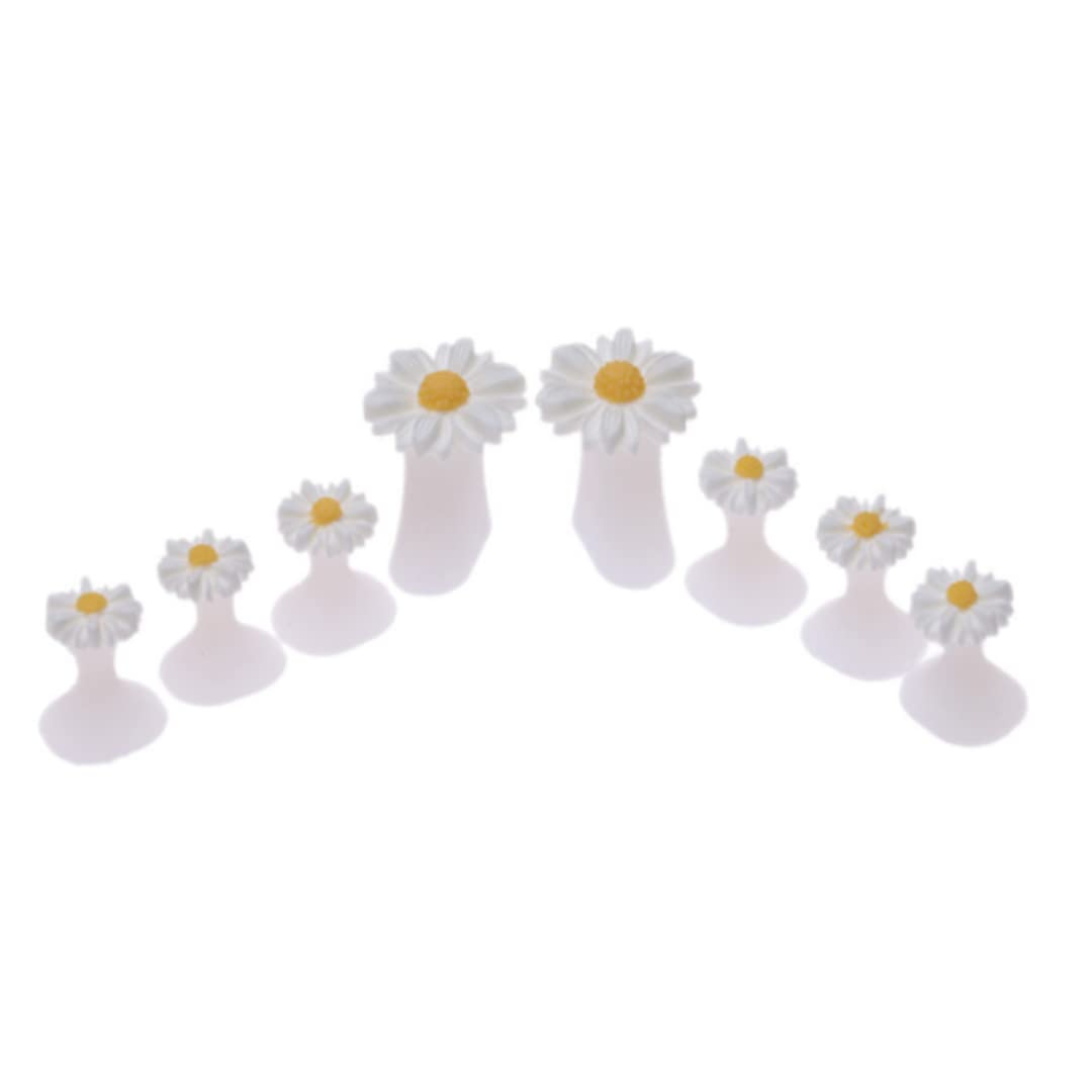 Separatore per unghie dei piedi in silicone Distanziatore per barelle per dita dei piedi Divisore per dita dei piedi a margherita Strumento per manicure per pedicure 8 pezzi Distanziatori per dita dei