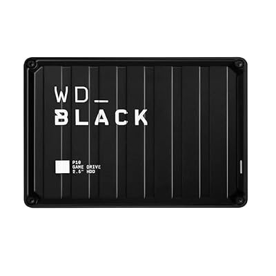 WD_BLACK 4TB P10 Game Drive, Portable External Hard Drive, Works with Playstation, Xbox, & PC - WDBA3A0040BBK-WESN