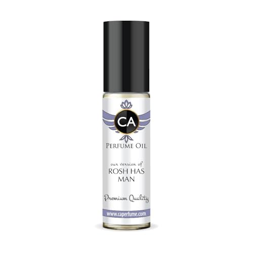 CA Perfume Impression of Rosh has Man for Men Fragrance Oil Woody Spicy Scent Long Lasting Cologne for Men Travel Size TSA Ready Mini Parfum Body Oil Roll-on 0.33 Fl Oz 10ml