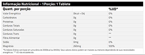 Magnésio Mineral Quelato 260 mg Performance Nutrition 100 Tabletes Kit 2 Und