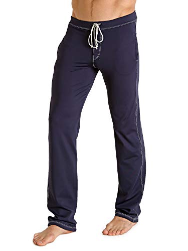 Sauvage Men's Low Rise Workout Pant, Navy, X-Large