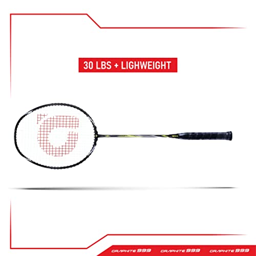 Image of Apacs Graphite 999 (Japanese Graphite, 30 LBS) Ultra Strong | Highly Durable | Professional Unstrung Badminton Racket (Black Yellow)