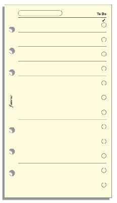 Filofax Papers to Do List Personal Size - FF-132253