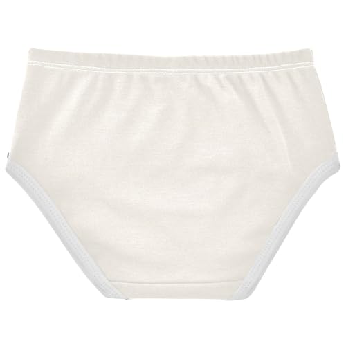 Joisal Beige White Toddler Underwear Floral 2t Cotton Girl Panties Cute Bright Kids Briefs Undies2
