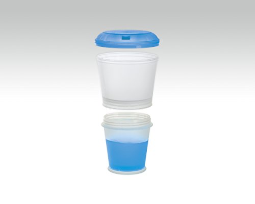 Image of TrendyHomeGoods Cereal on the Go (Colors May Vary) No Spill No Mess - Freeze Gel Travel Food Storage Snack Container Keeper !!